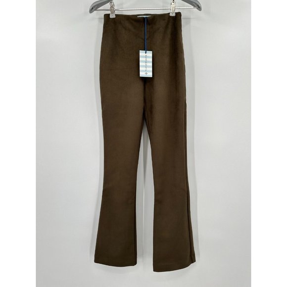 Tuckernuck Faux Suede Ashford Pants sz XS Olive Green Ankle Elastic Waist NWT - Picture 1 of 6